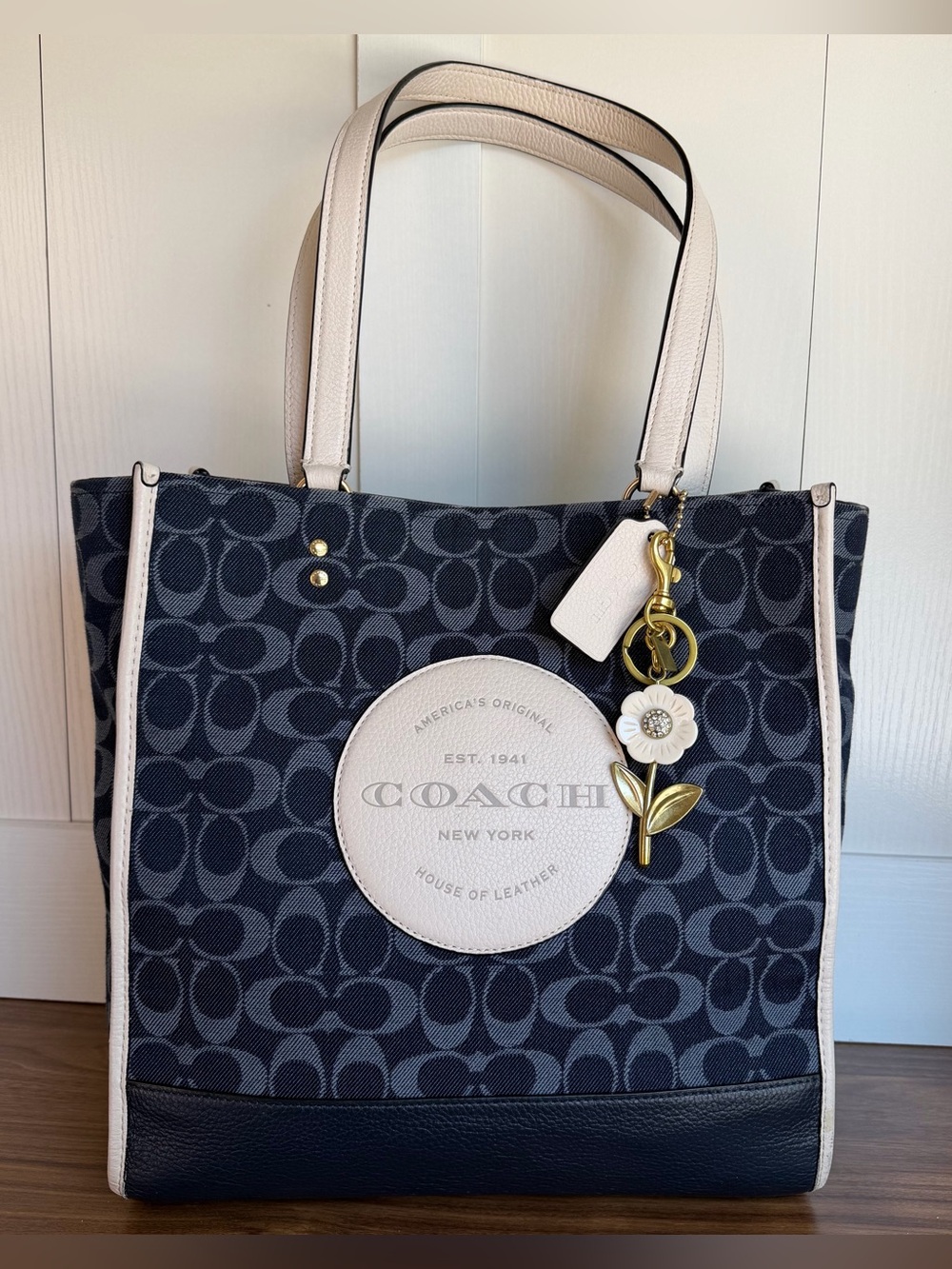 Coach Dempsey Denim Tote Bag